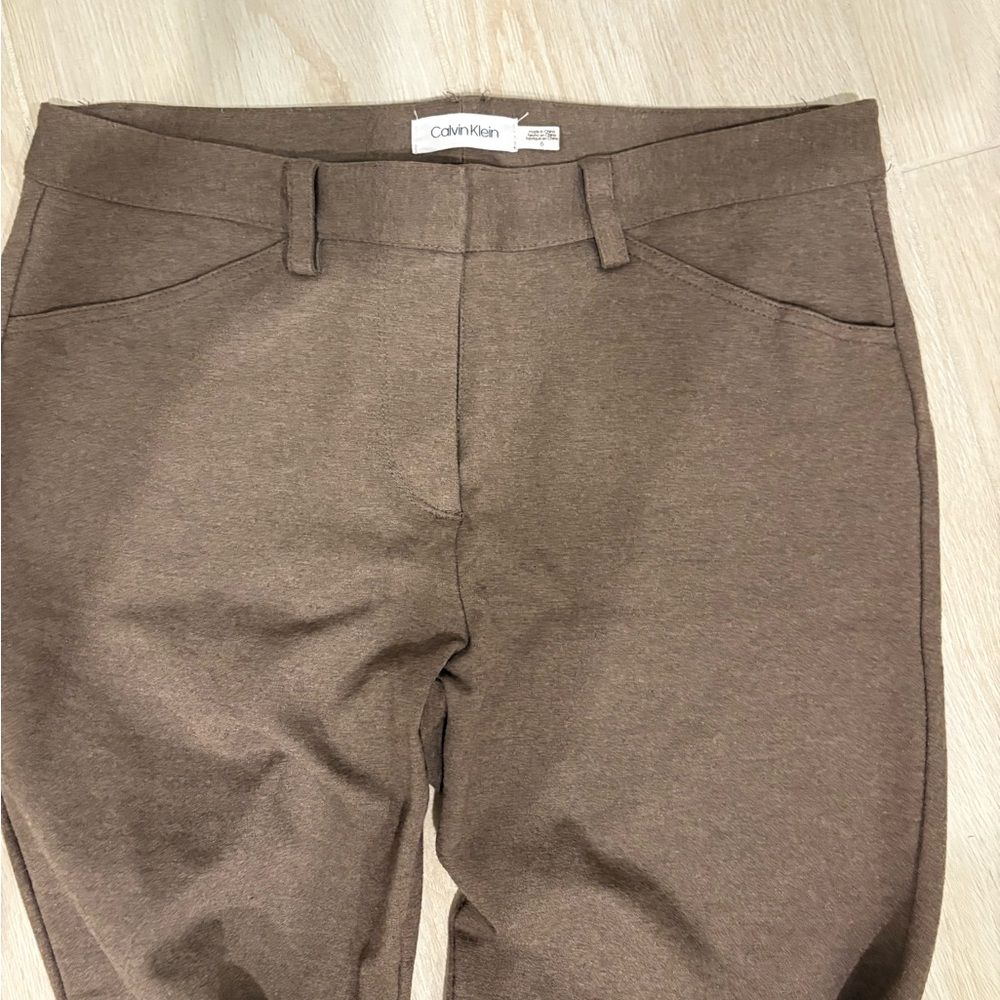 Calvin Klein Chocolate Pants - Picture 3 of 3